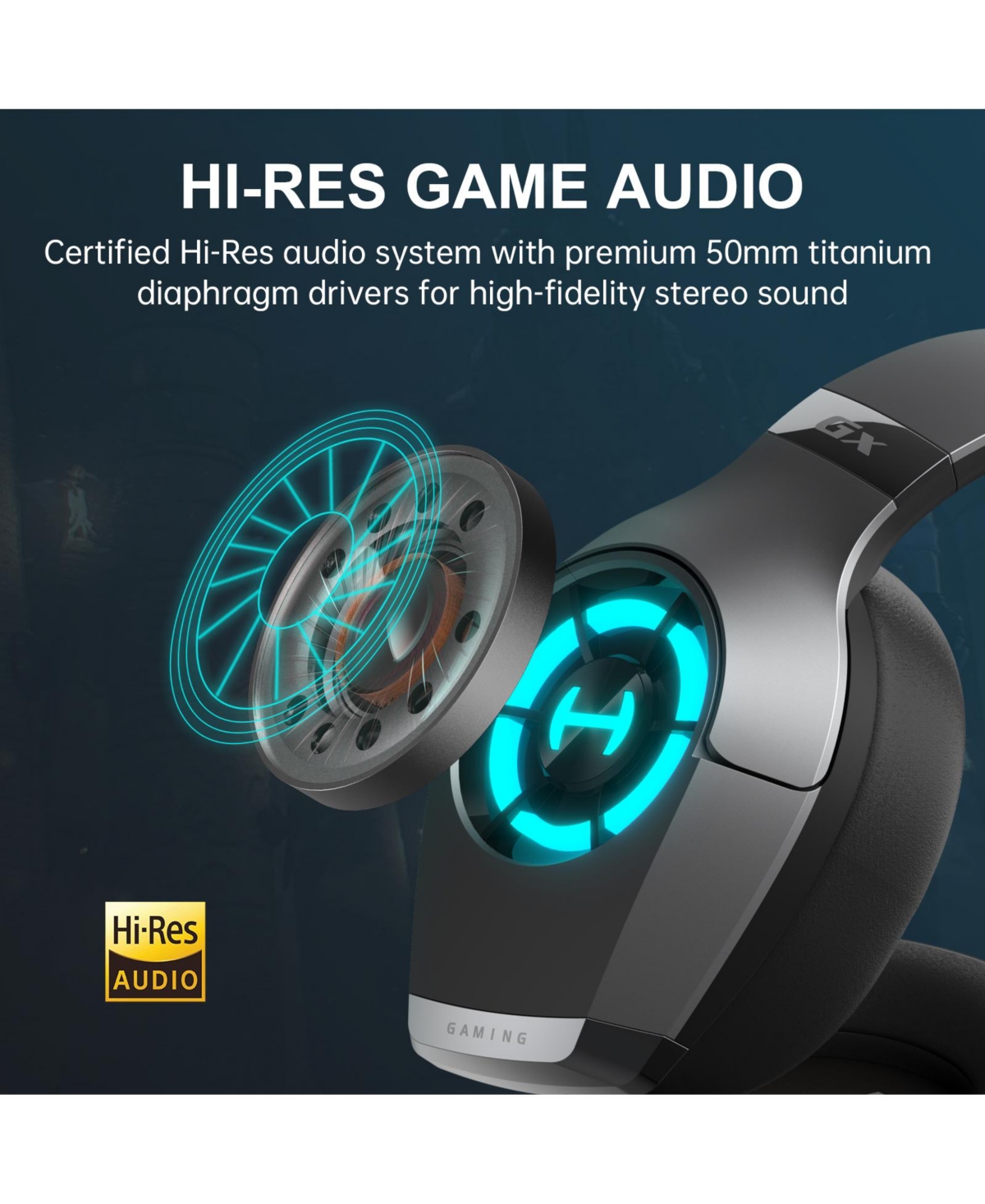 Edifier Hecate Gx Hi-Res Gaming Headset for PS4/ PS5/ Pc/Switch/Xbox Gamepad