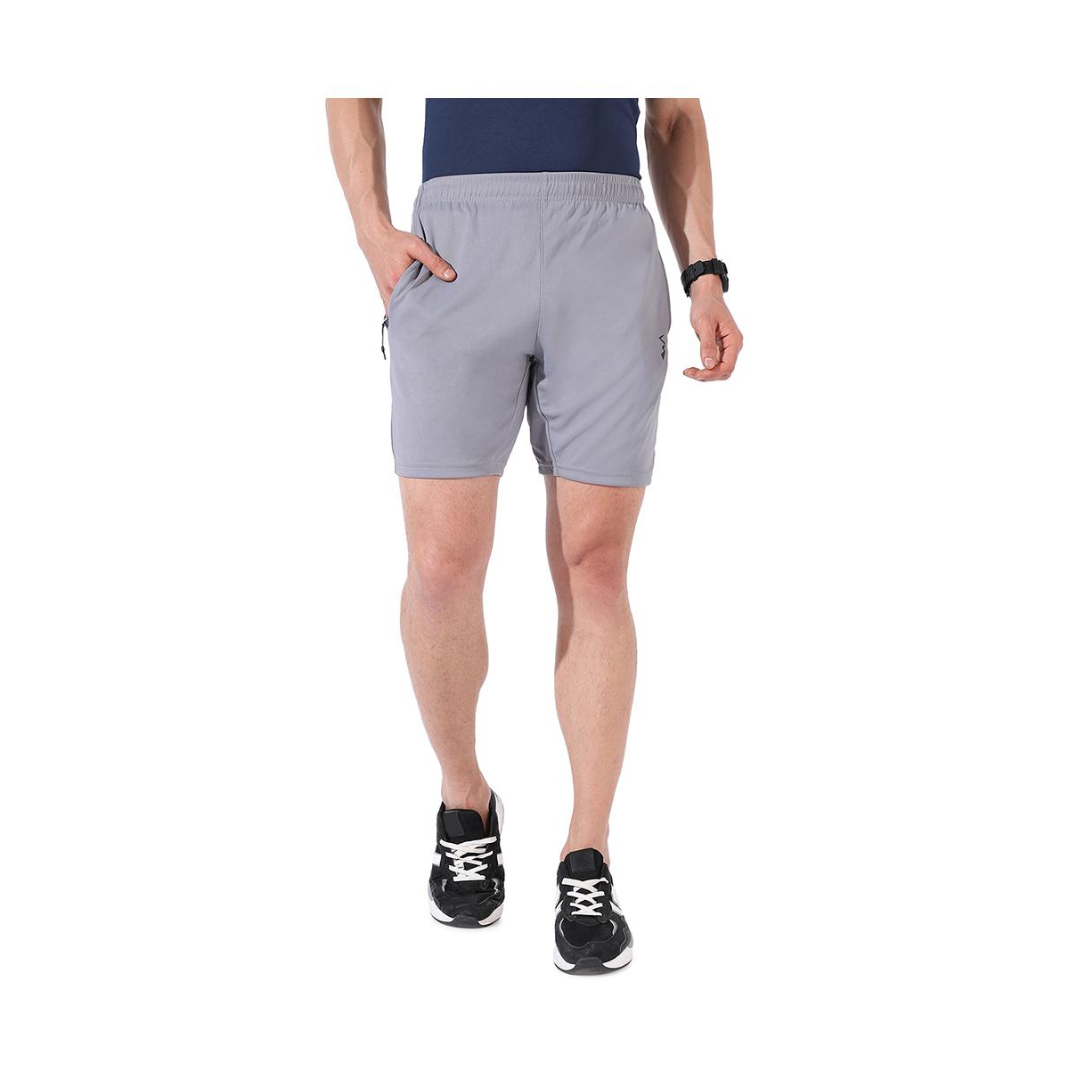 Men's Light Grey Basic Activewear Short - Light grey