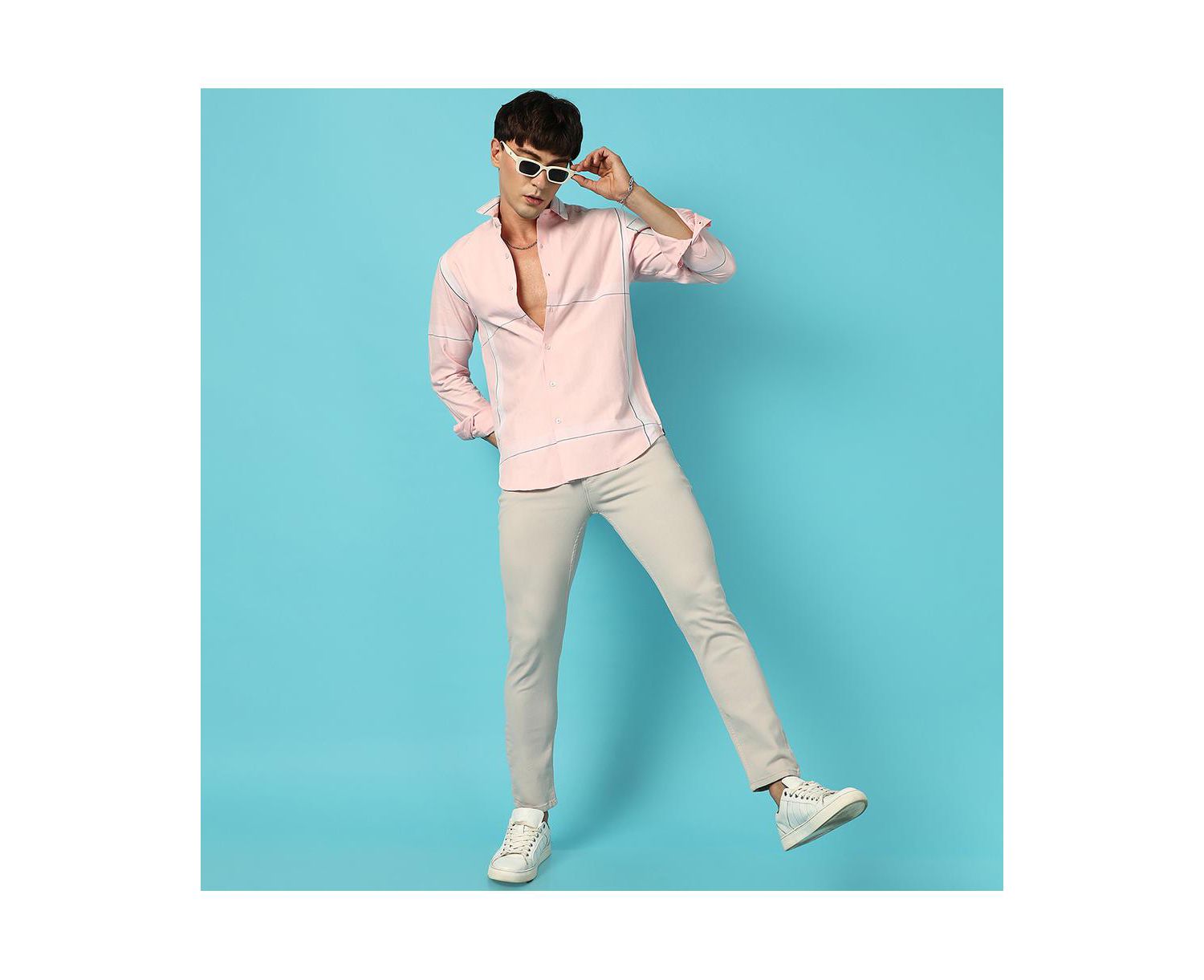 Men's Pastel Striped Shirt