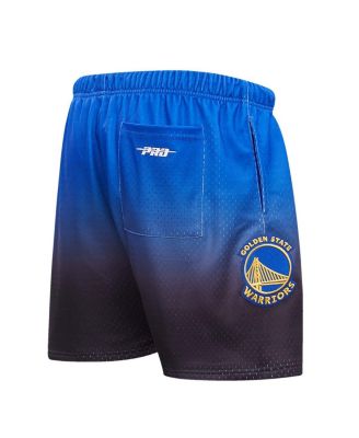 Men's Royal, Black Golden State Warriors Ombre Mesh Shorts