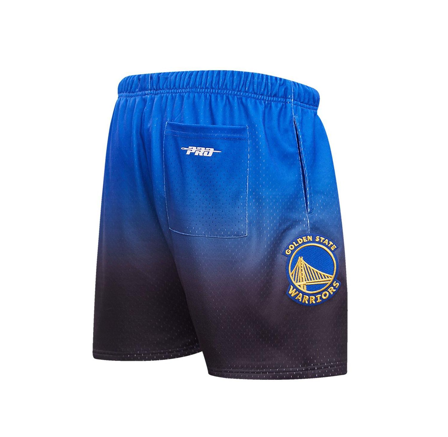 Men's Royal, Black Golden State Warriors Ombre Mesh Shorts