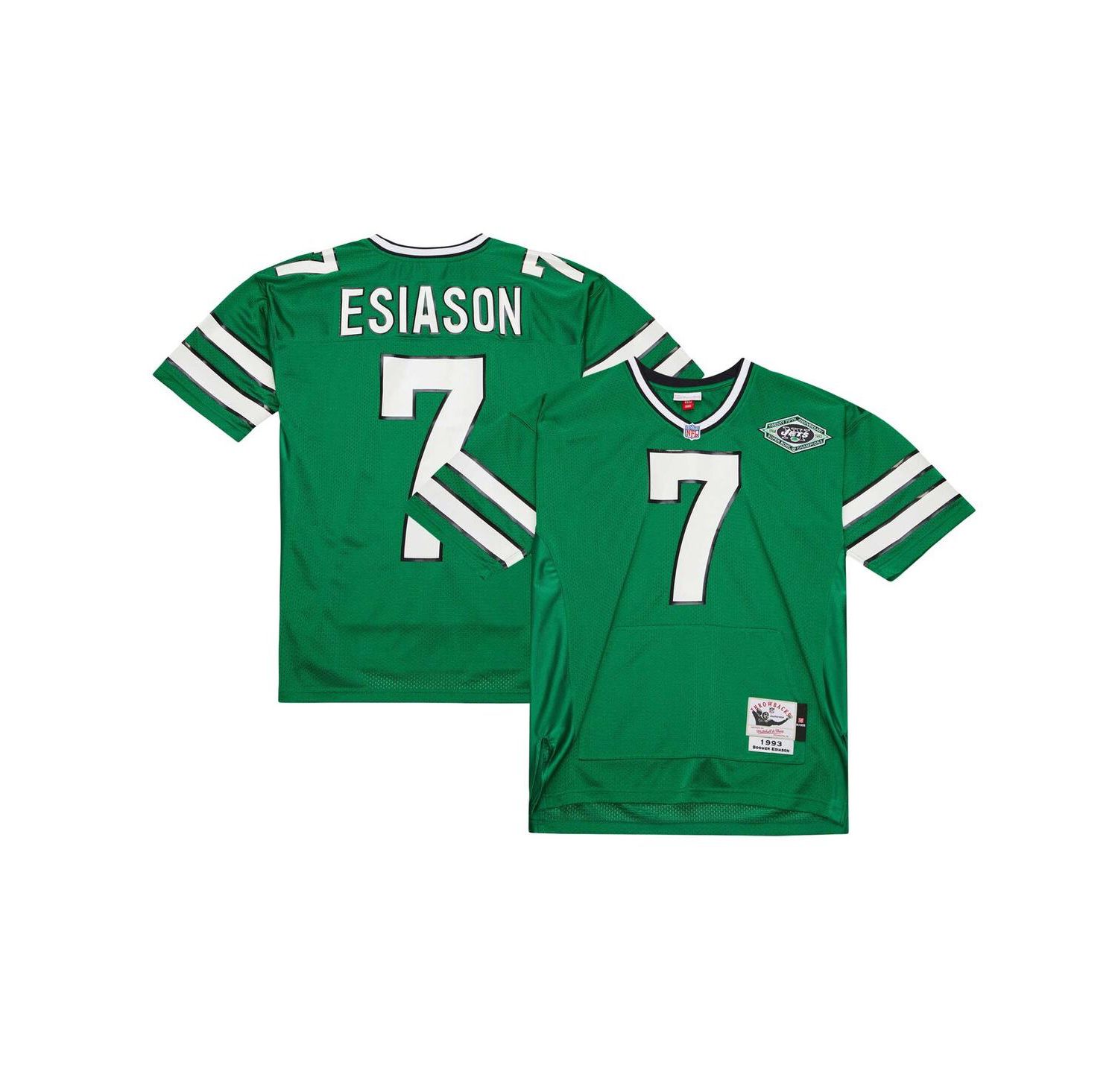 Men's Boomer Esiason Green New York Jets 2004 Authentic Throwback Retired Player Jersey