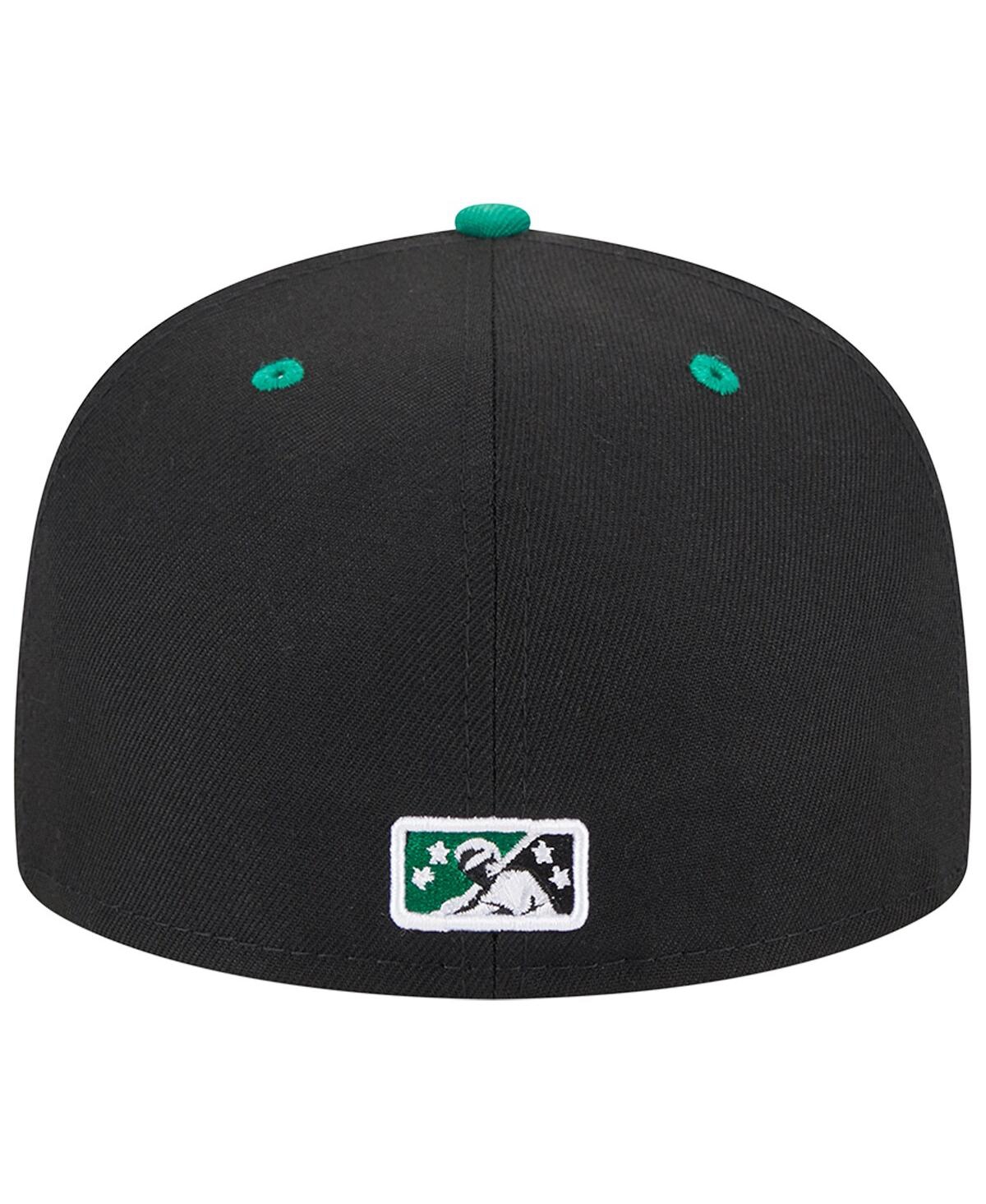 Men's New EraKannapolis Cannon Ballers Theme Nights Kannapolis Qs 59FIFTY Fitted Hat - Black