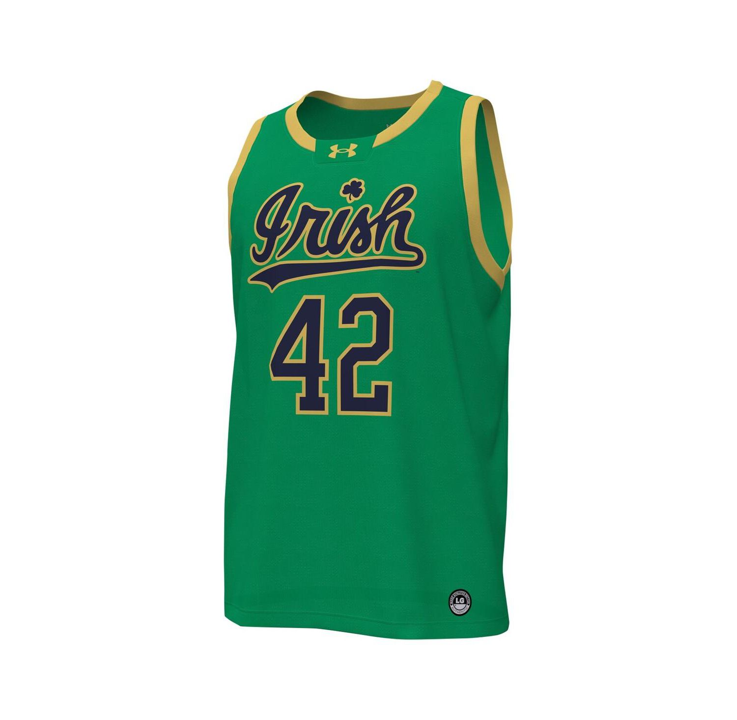 Men's 42 Notre Dame Fighting Irish Replica Basketball Jersey