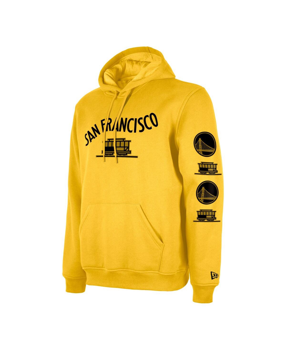 Men's New EraGolden State Warriors 2023/24 City Edition Pullover Hoodie - Yellow