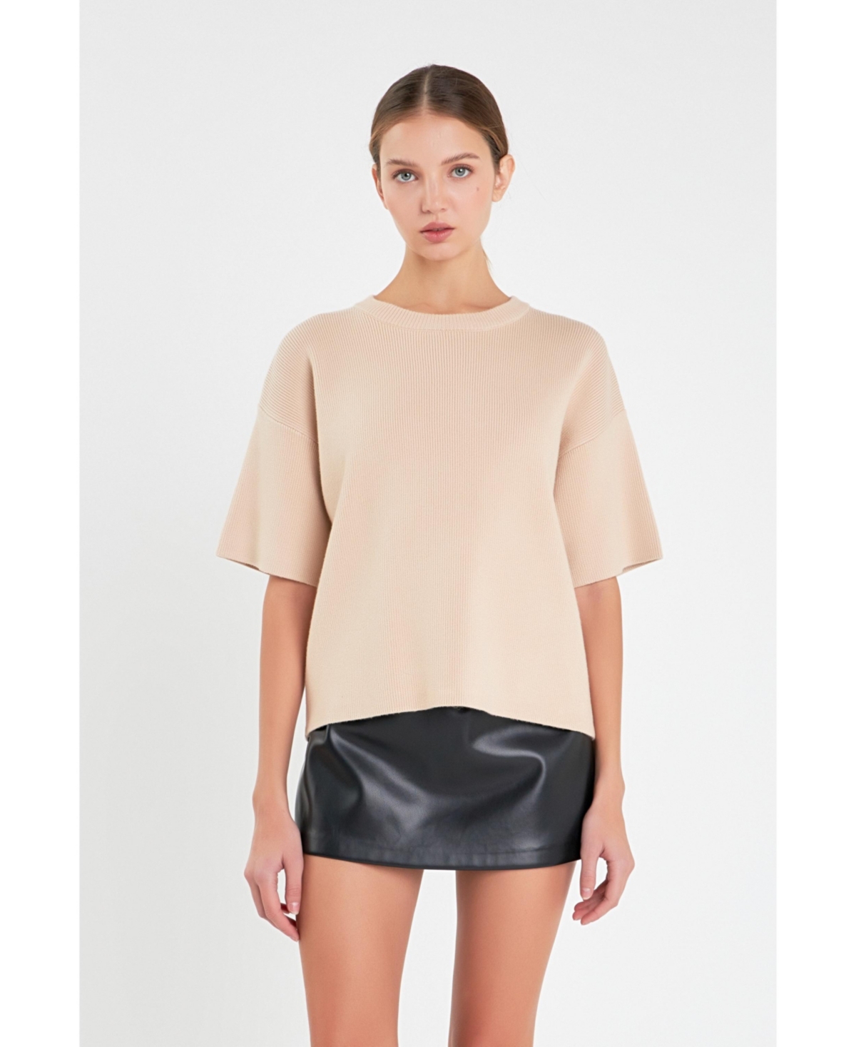 Women's Knit Half Sleeves Top