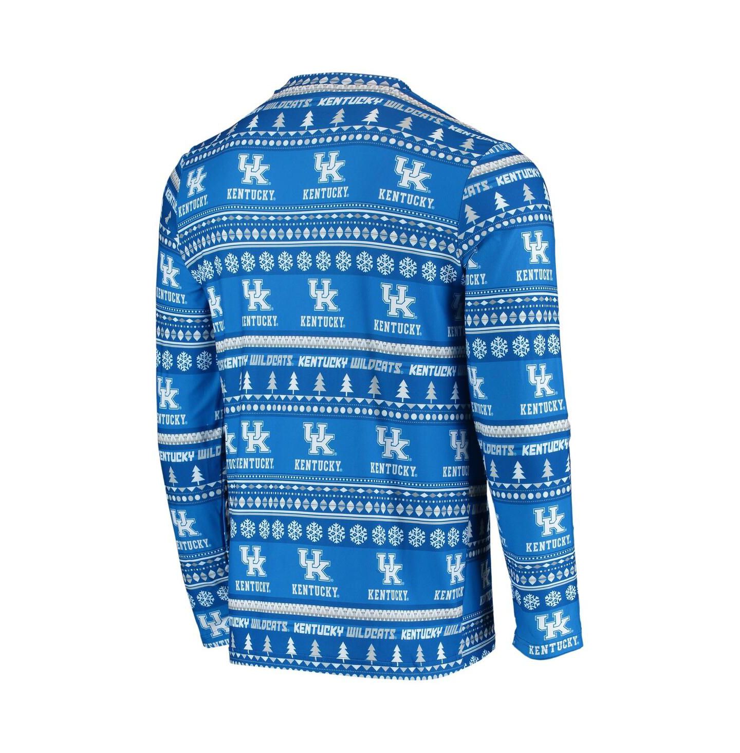 Мужская пижама Concepts Sport Kentucky Wildcats Ugly Sweater: топ и штаны, Royal — фото 3