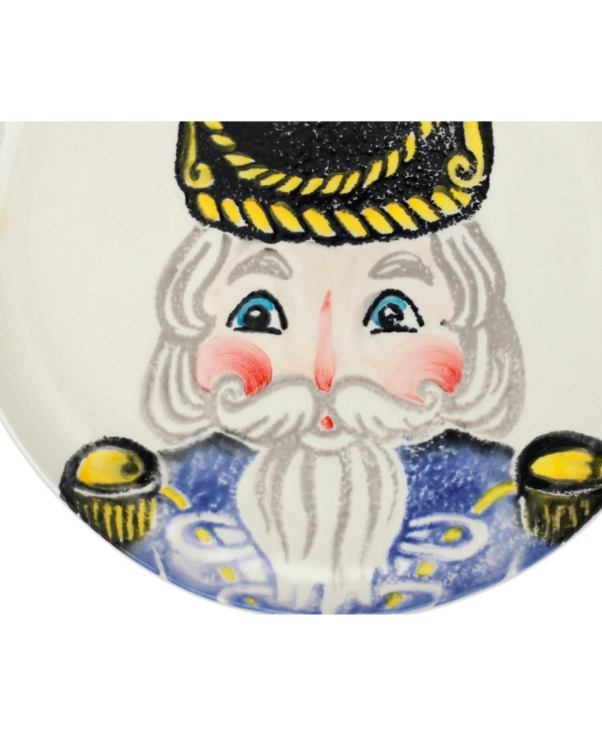 Vietri Nutcrackers Dinnerware Dinner Plate In Gold