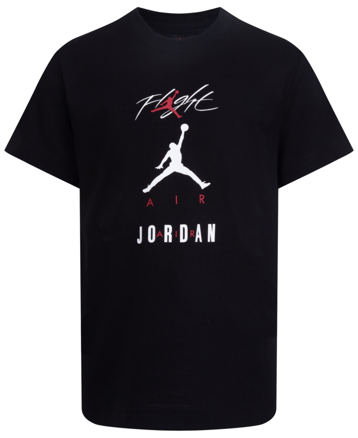 Shop Jordan Little Boys Triple Threat Short Sleeve T-shirt In Black