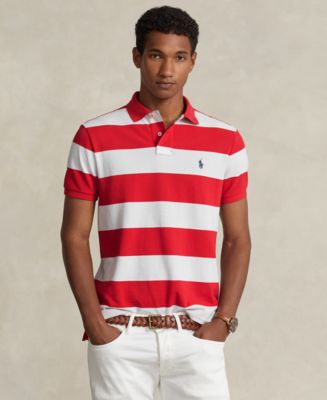 Polo Ralph Lauren Men s Classic Fit Striped Mesh Polo Shirt Macy s