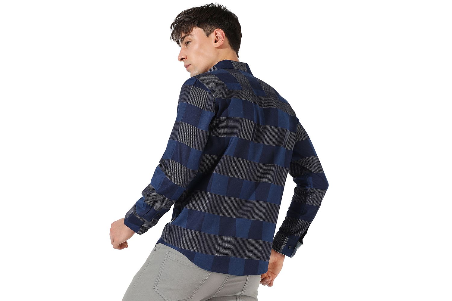 Men's Men Full Sleeve Checkered Casual Shirt