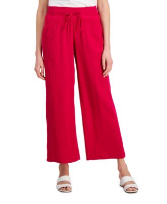 JM Collection - Wide Leg Gauze Pants