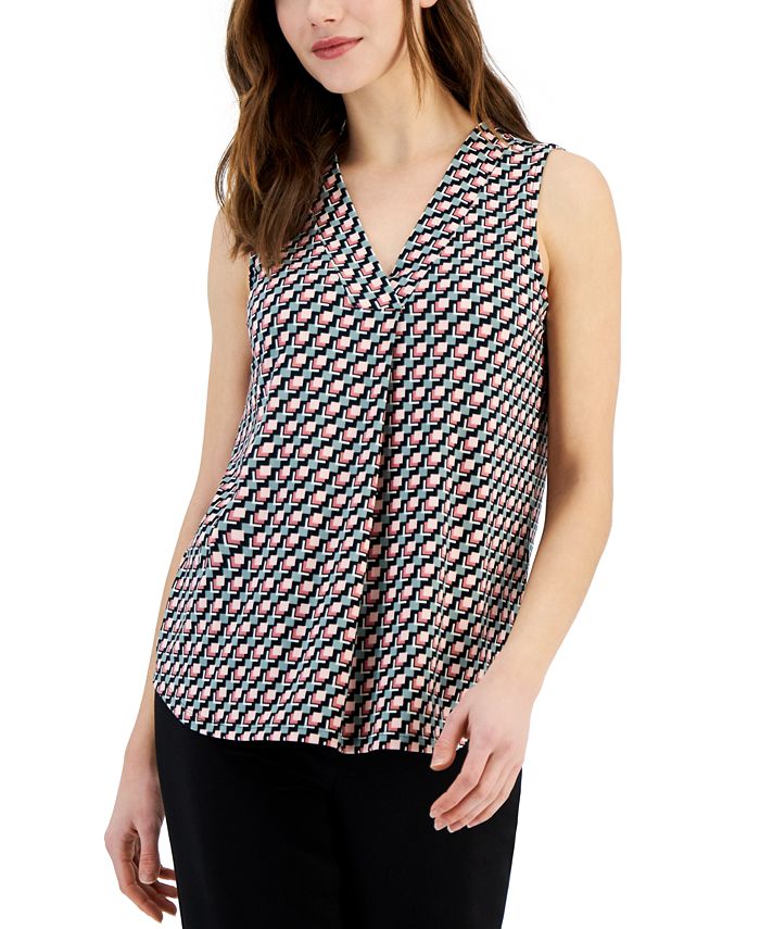 Haut Sans Manches Charter Club Desert Flower - Taille M - Neuf Avec étiquettes, Motif Multicolore