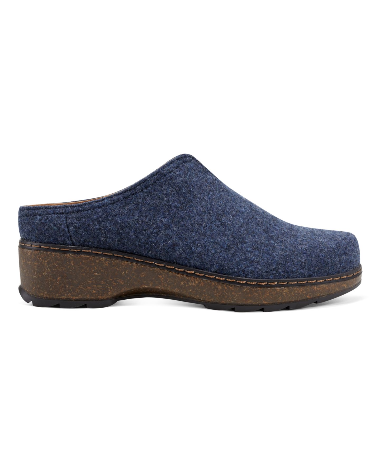 Женские сабо Earth Kolia Slip-On Heeled, цвет: Тёмный синий — фото 2