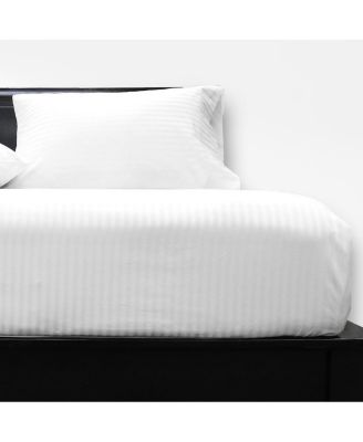 Low Profile (7-10 inches) 608 Damask Stripe Sheet Set USA, King