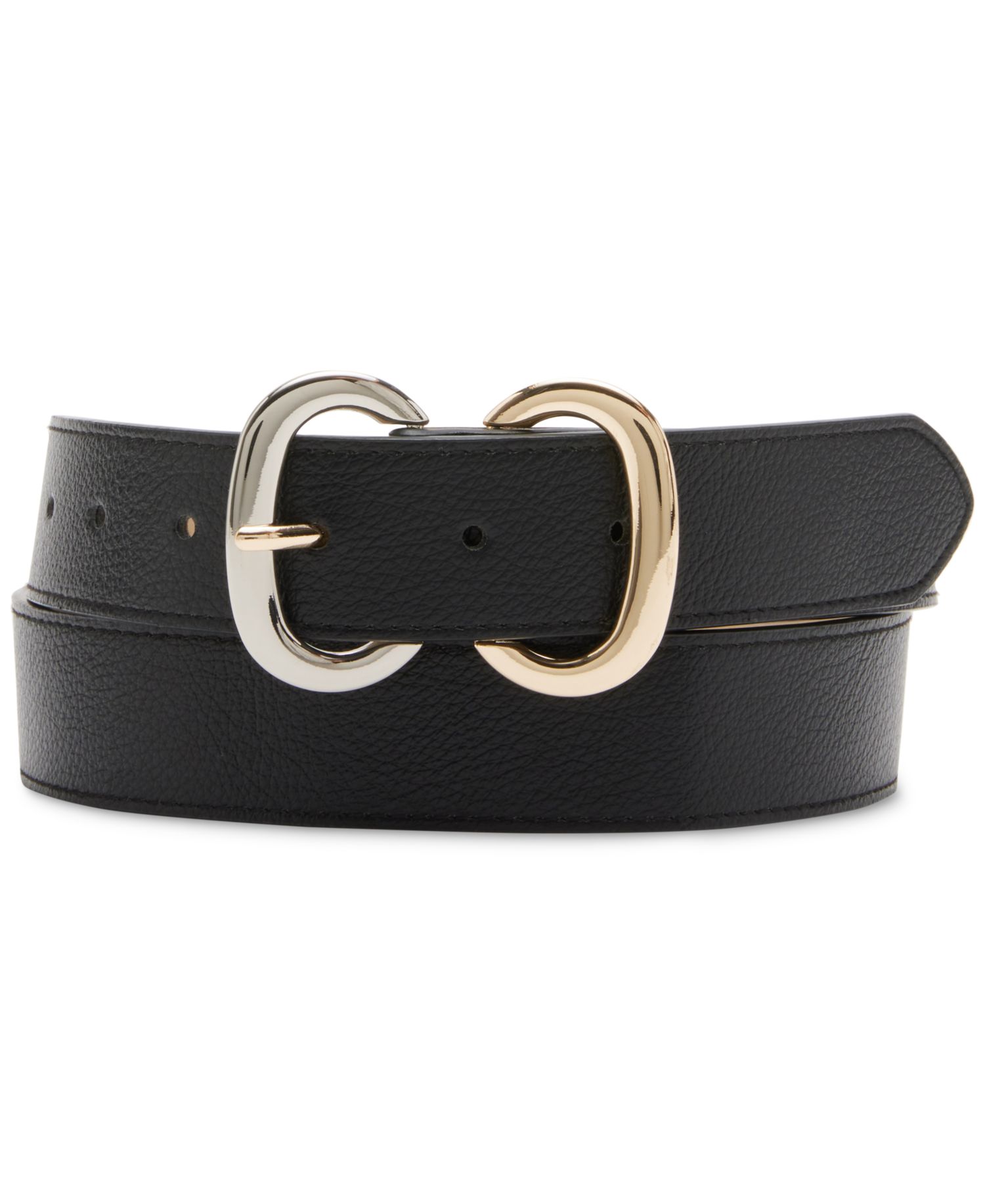 Women's Two-Tone Double Buckle Belt