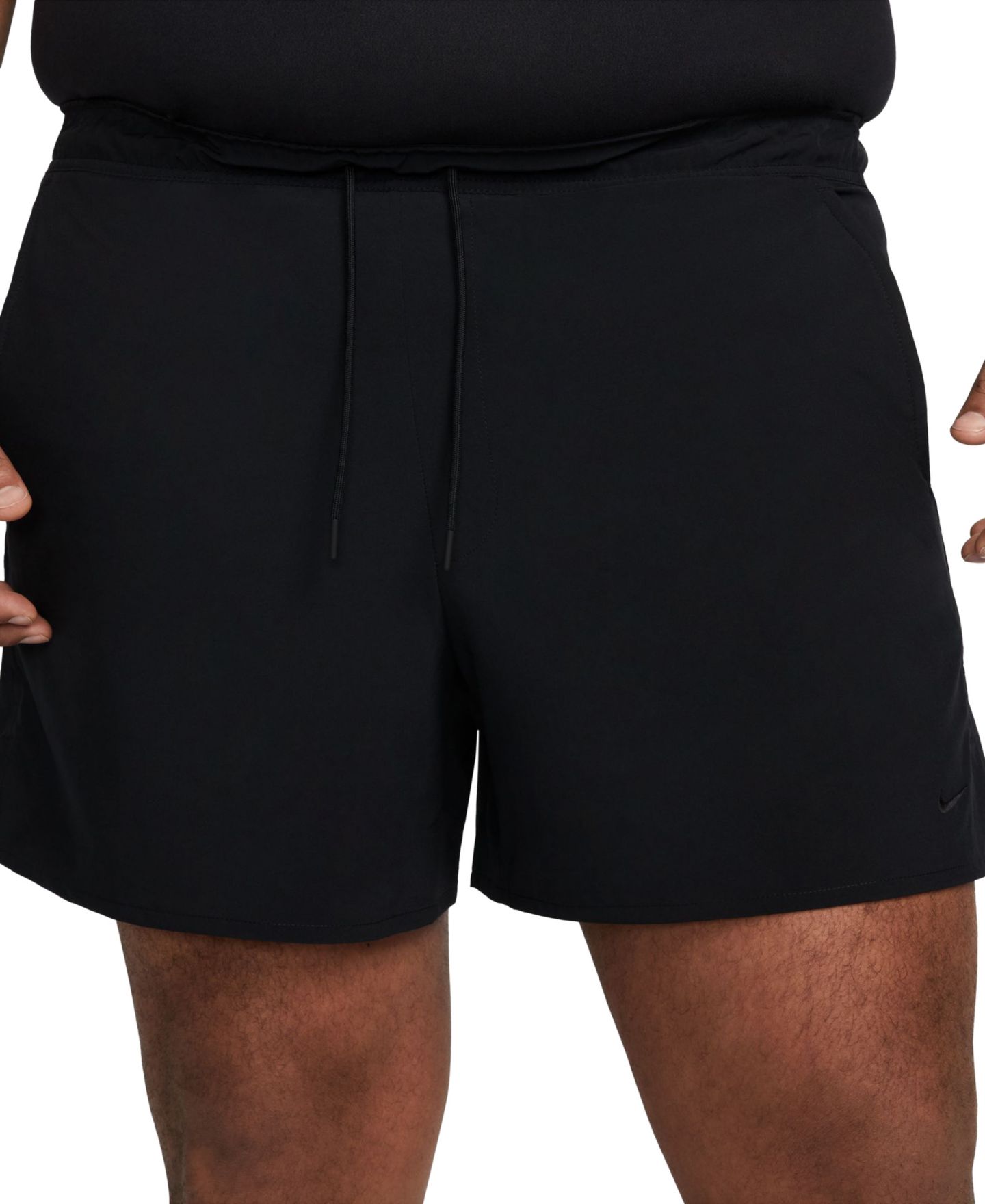 Мужские шорты Nike Unlimited Dri-FIT Versatile 5" Shorts, цвет: Чёрный / Белый — фото 1