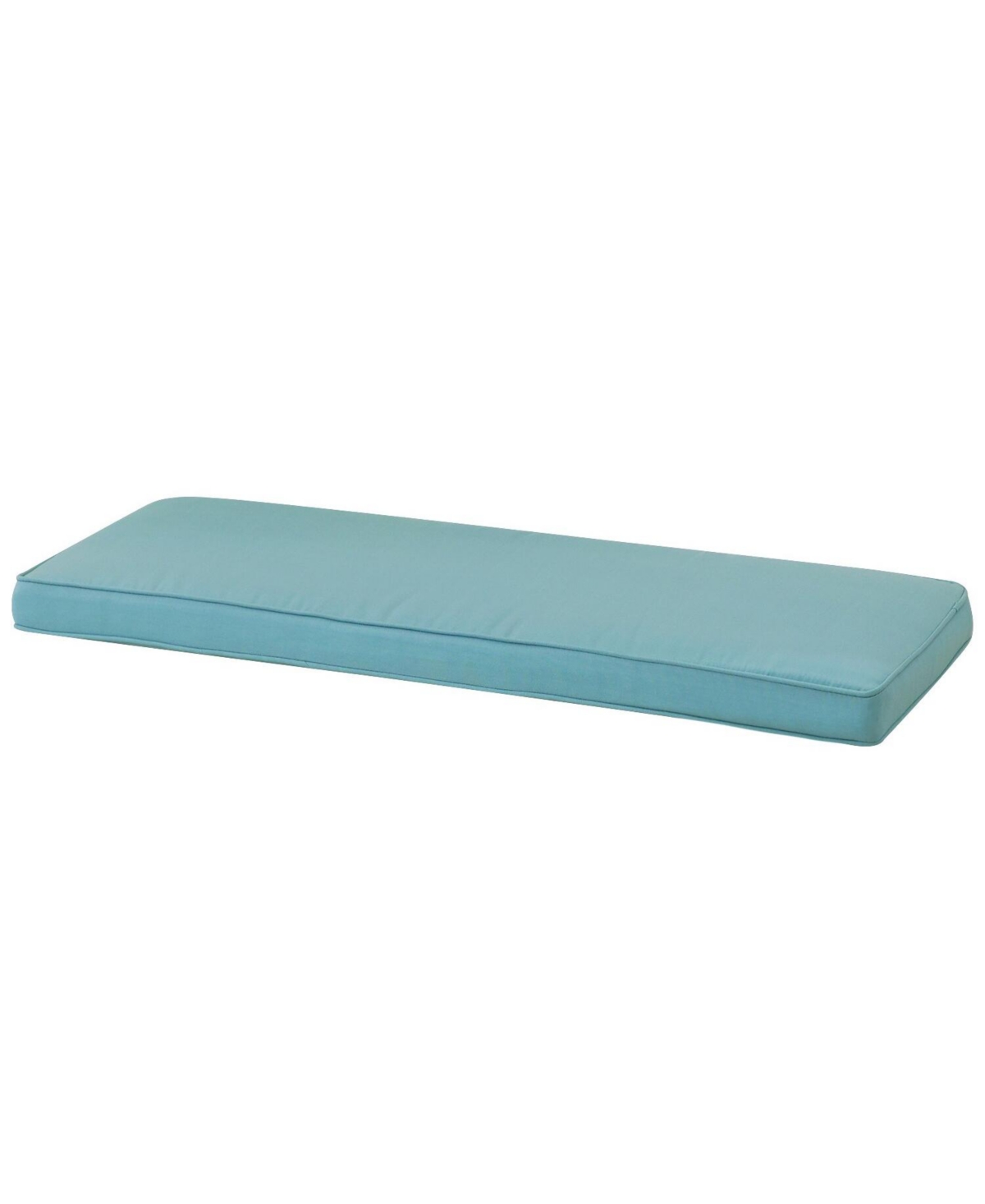 Patio Bench Cushion Outdoor Olefin Fabric Slipcover Sponge Foam 46.5" x 17.7" x 3" - Green - Blue