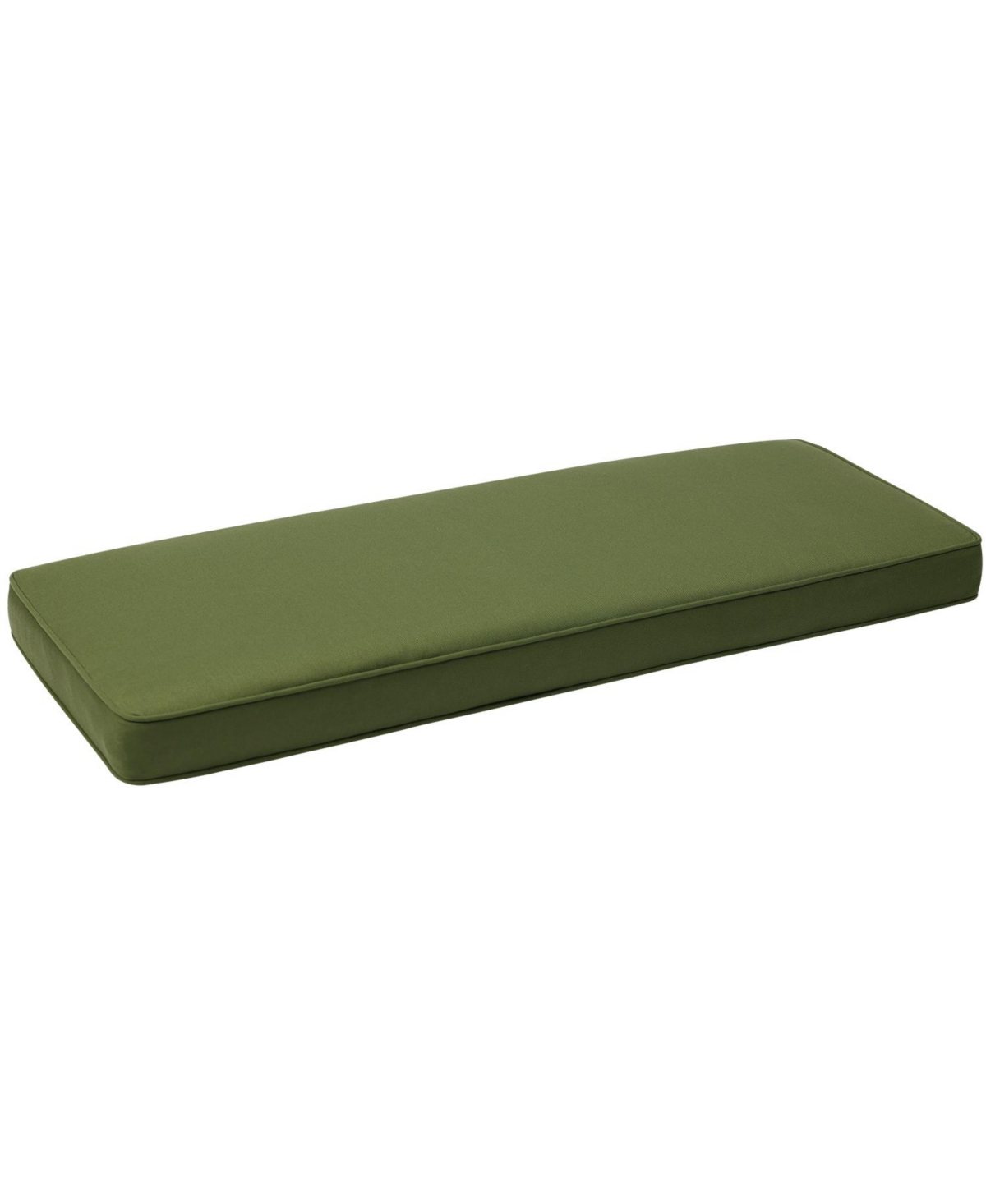 Patio Bench Cushion Outdoor Olefin Fabric Slipcover Sponge Foam 46.5" x 17.7" x 3" - Green - Green