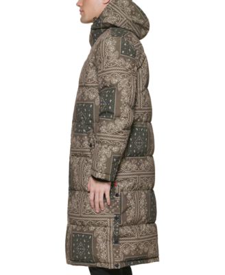 Men's Quilted Extra Long Parka Jacket