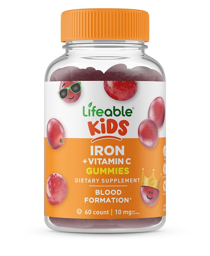Lifeable Life able Iron for Kids with Vitamin C 10 mg Great Tasting ...