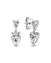 Macy's heart top shaped earrings