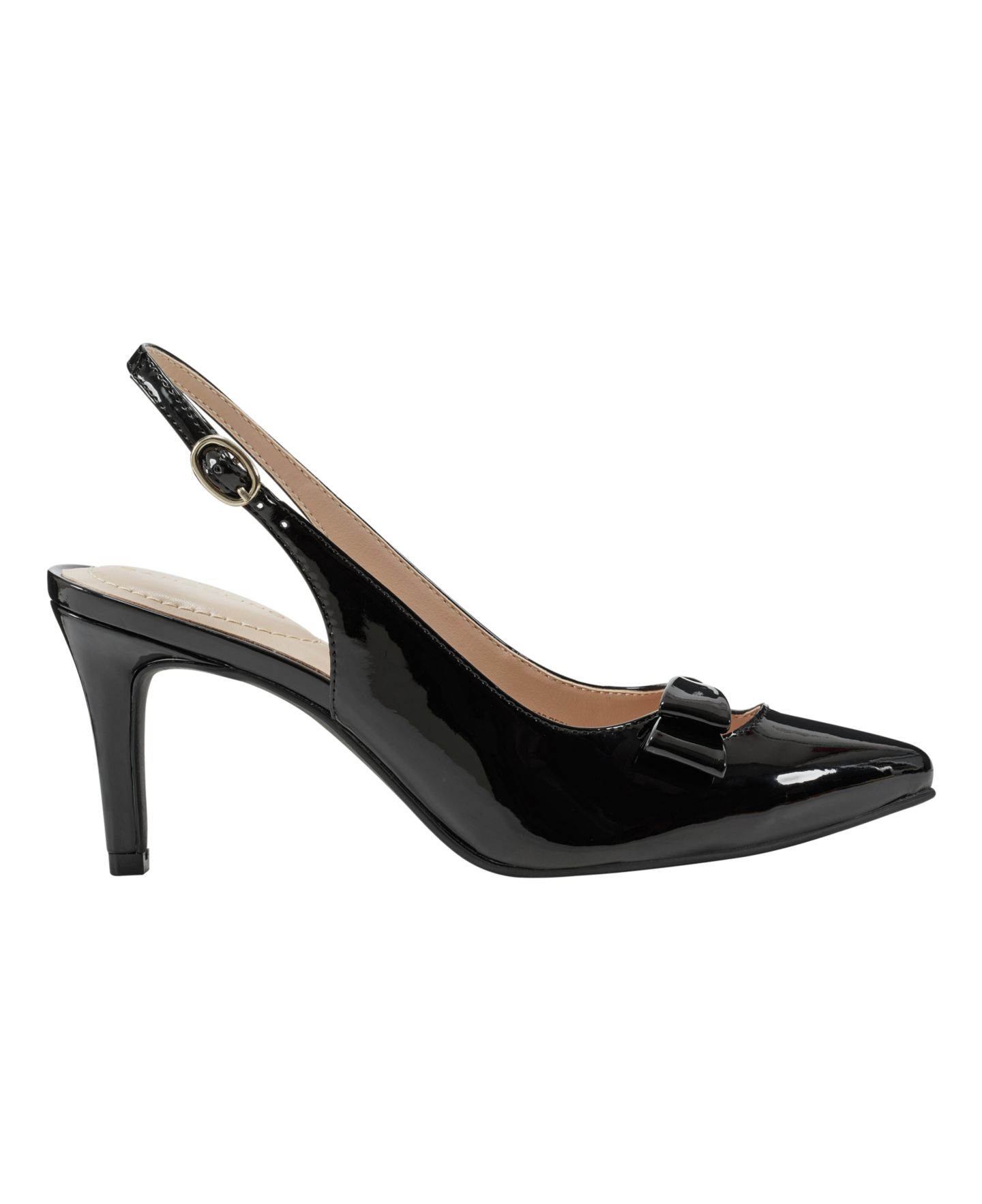 Женские туфли Bandolino Gelli Bow Slingback Pumps, цвет: Чёрный лаковый — фото 2