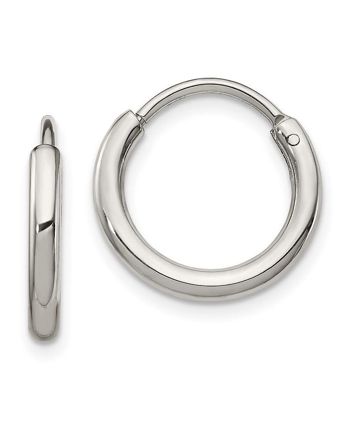 Surgical steel clearance endless hoop earrings