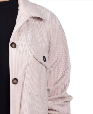 Women's Long Sleeve Corduroy Shirt Jacket