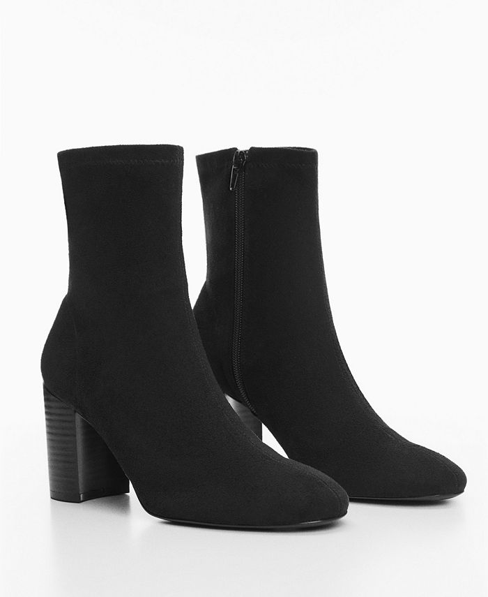 Macy's black suede ankle boots online