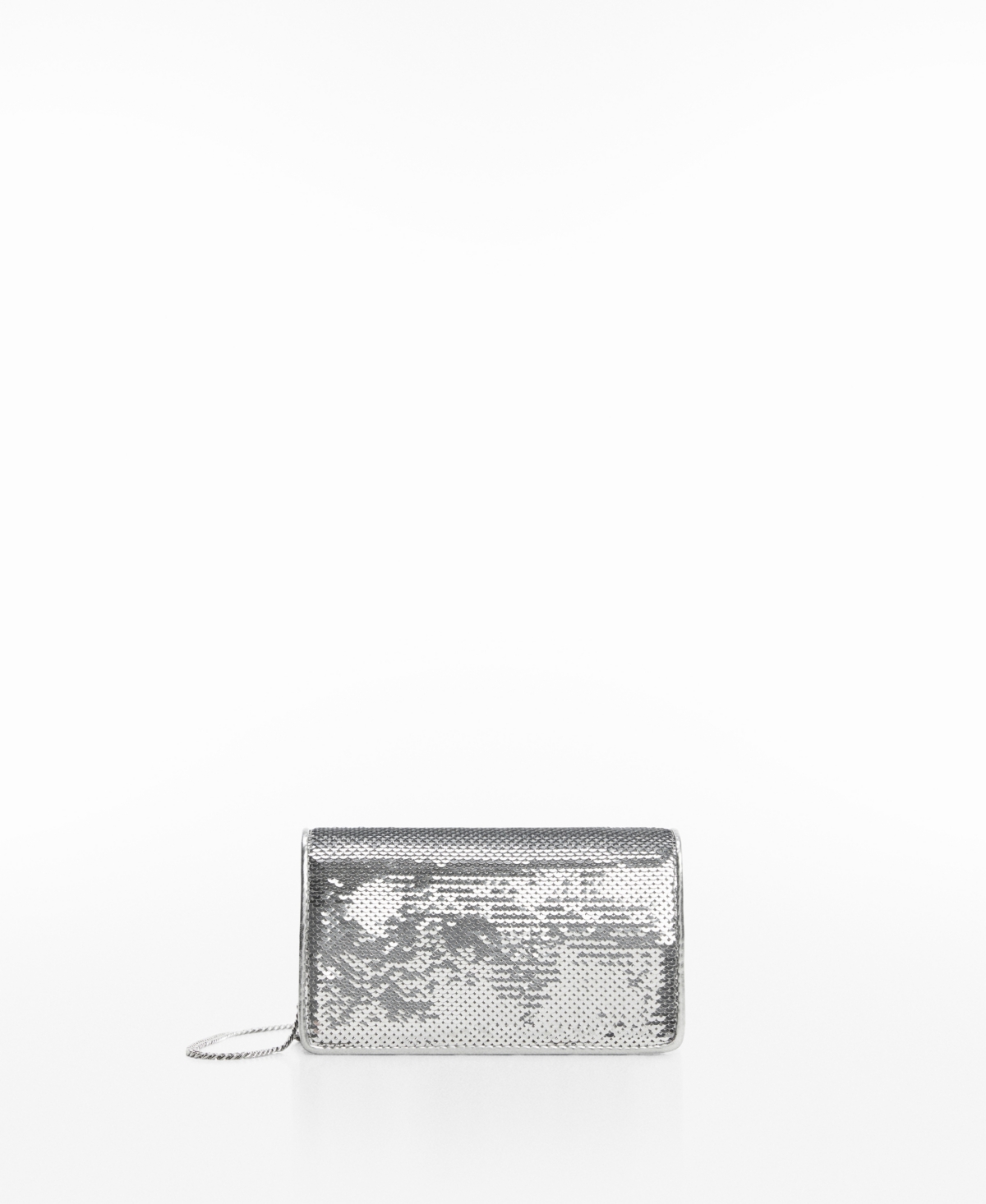Mango Women's Sequined Chain Bag In Silver