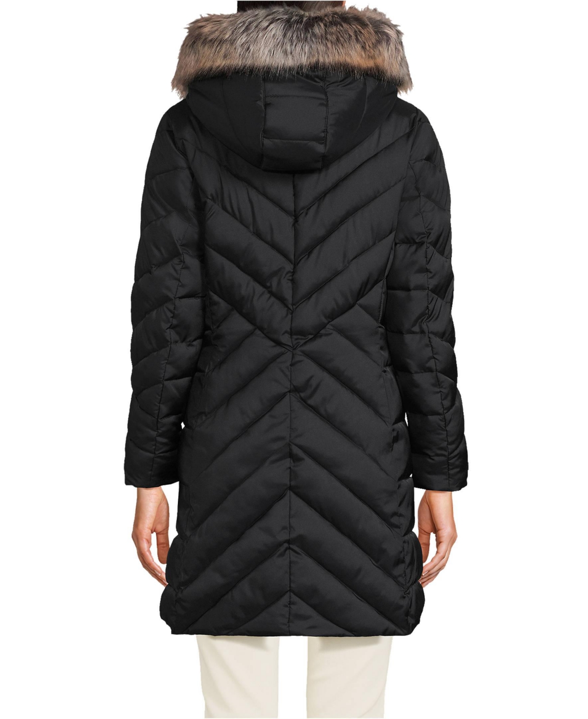 Lands' End Women's Insulated Cozy Fleece Lined Winter Coat