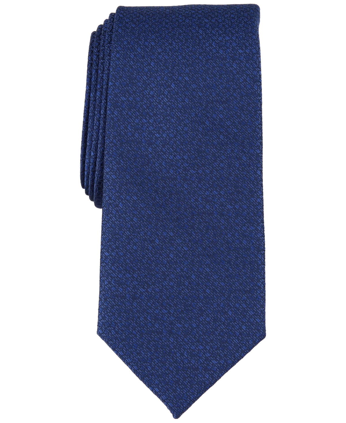 Shop Alfani Men's Terry Mini-texture Tie, Created For Macy's In Cobalt