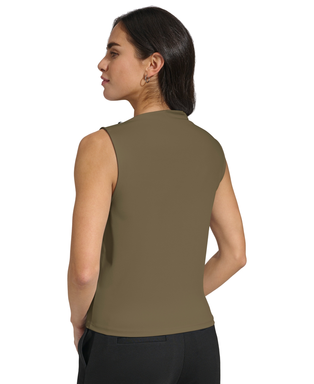 Calvin Klein Women's Funnel-Neck Sleeveless Top