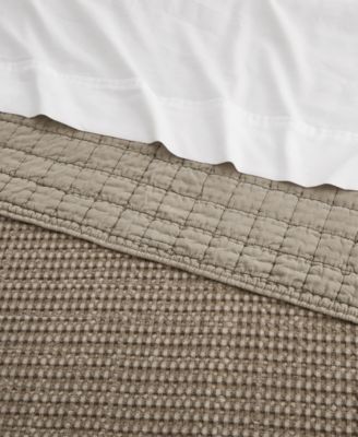 Home Mills Waffle Textured 3-Pc. Quilt Set, King/California King