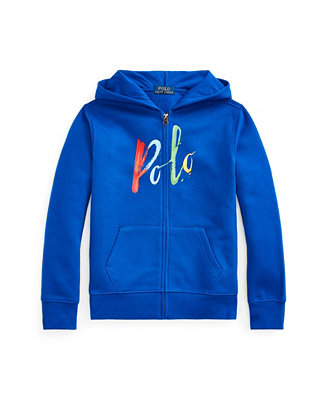 Polo Ralph Lauren Big Boys Logo Fleece Full-Zip Hoodie - Macy's