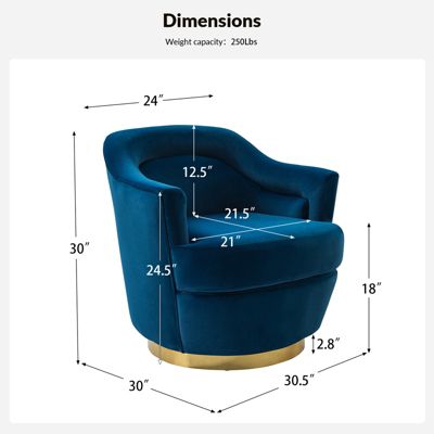 Modern Round Accent Chair for Living Room Bedroom
