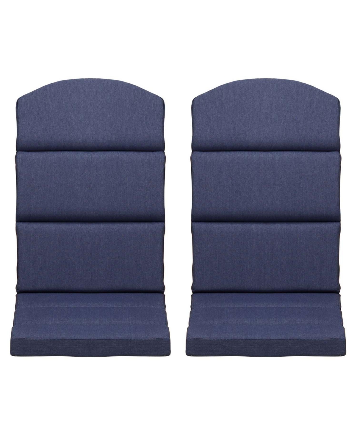 High-Back Patio Cushion Olefin Fabric Set of 2-Indoor&Outdoor - Dark blue