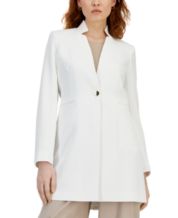 Tahari Asl Stand Collar Bi Stretch Pantsuit, $280, Macy's