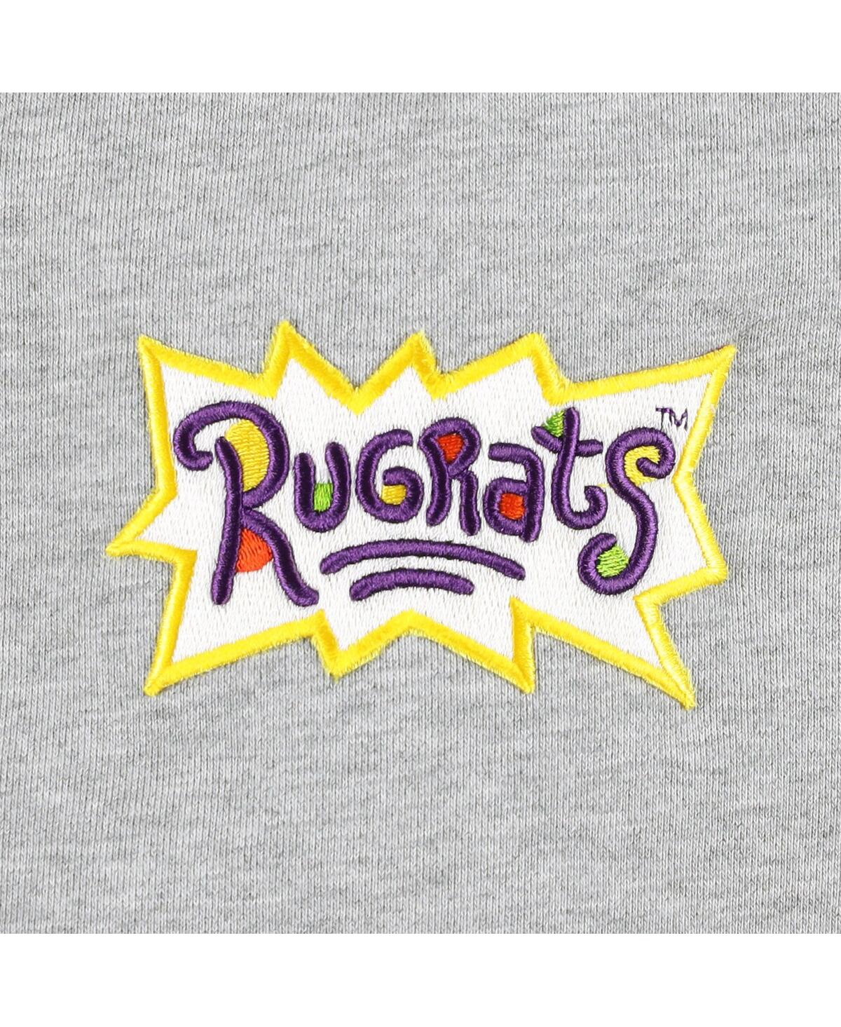 Shop Freeze Max Men's And Women's  Heather Gray Rugrats Chuckie Runaway Football Pullover Sweatshirt