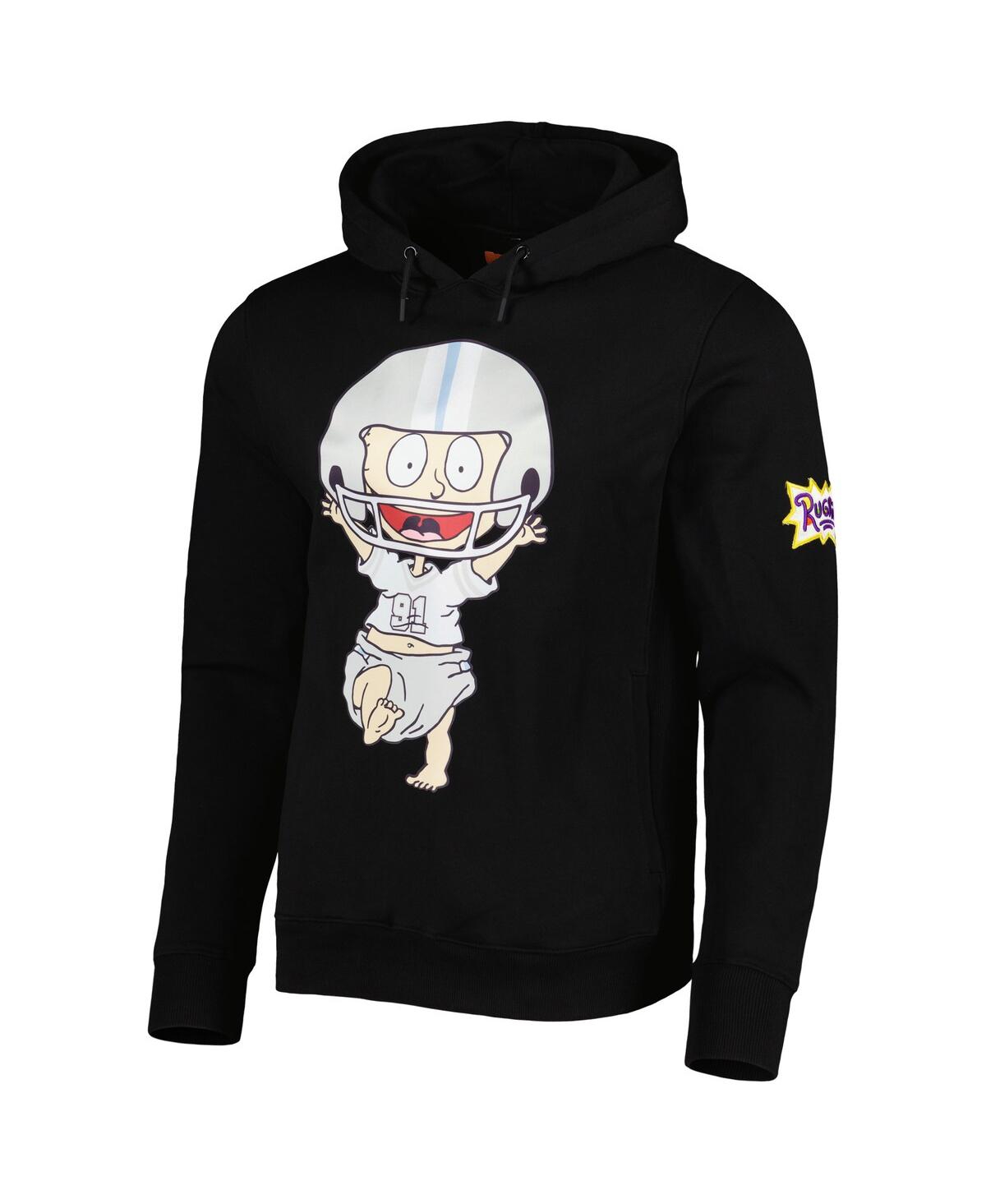 Shop Freeze Max Men's And Women's  Black Rugrats Tommy Football Pullover Hoodie