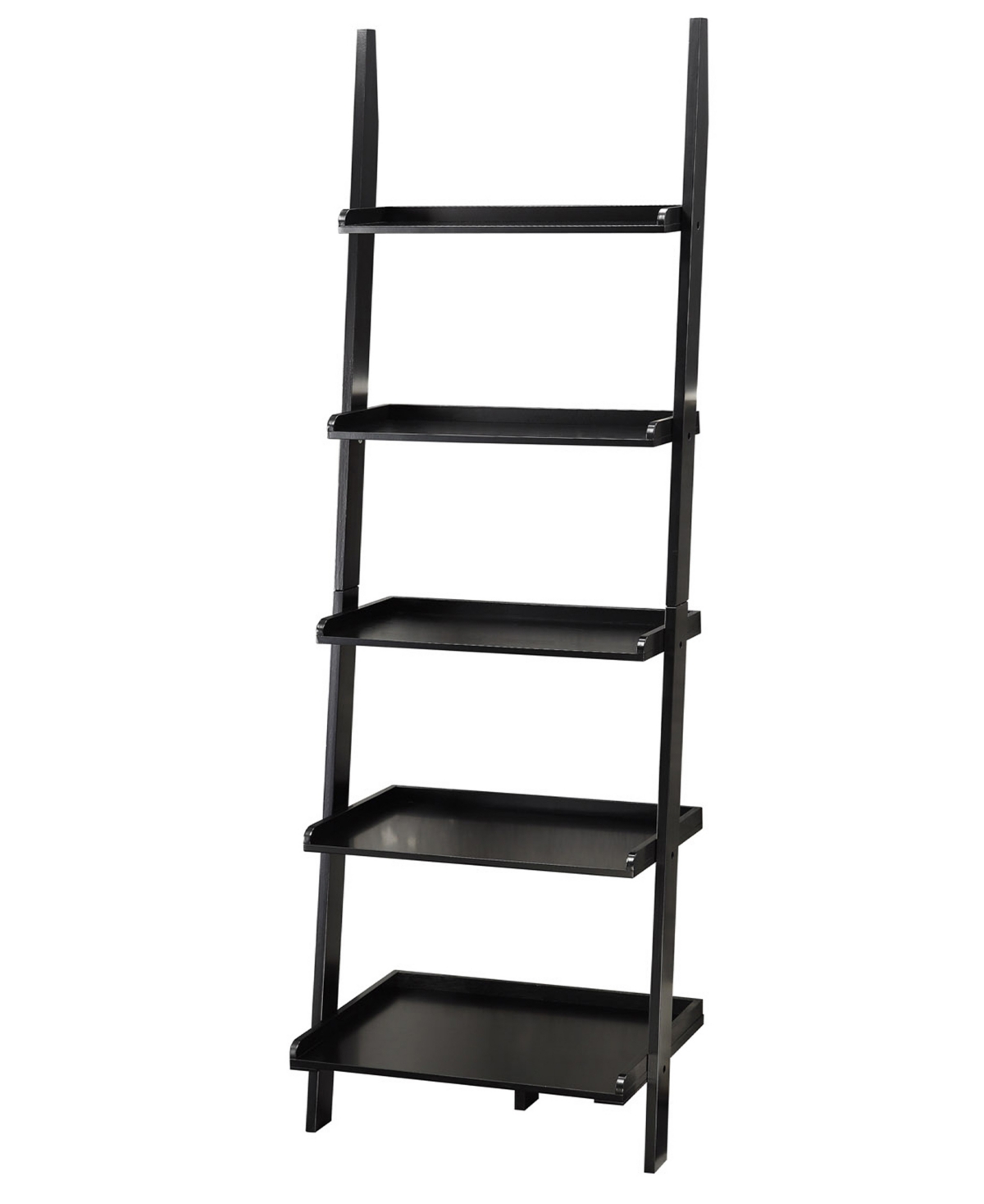 Convenience Concepts 25" Solid Pine American Heritage Bookshelf Ladder In Black
