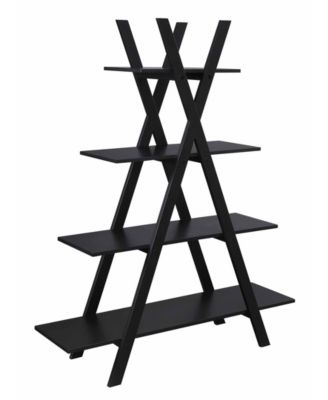 45.75" Medium Density Fiberboard (MDF) Oxford a Frame Bookshelf