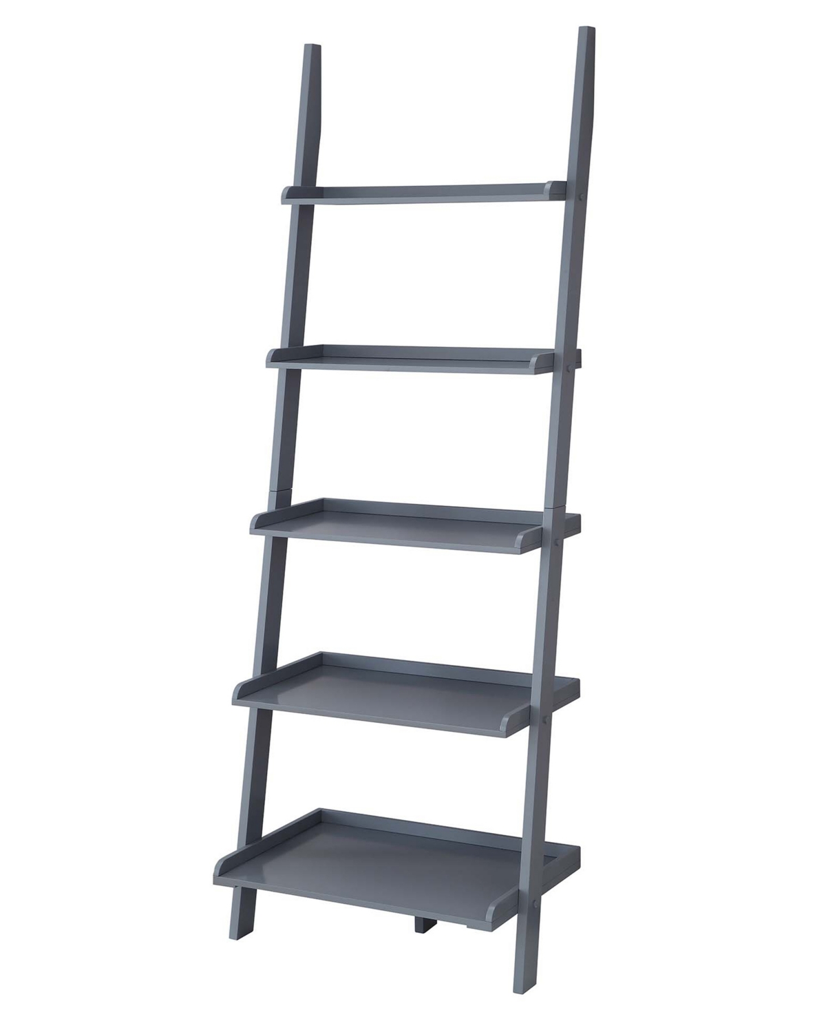 Convenience Concepts 25" Solid Pine American Heritage Bookshelf Ladder In Gray