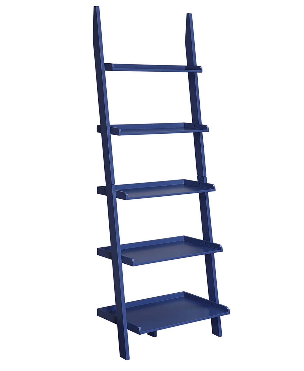 Convenience Concepts 25" Solid Pine American Heritage Bookshelf Ladder In Cobalt Blue