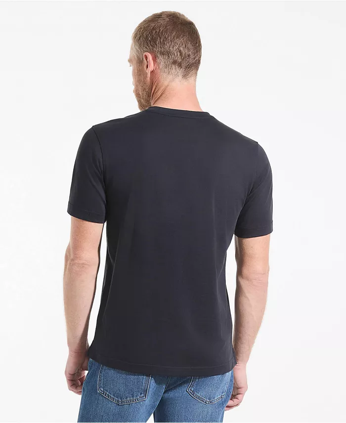 Men's Short Sleeve Cotton Supima Jersey Henley - thumbnail 2