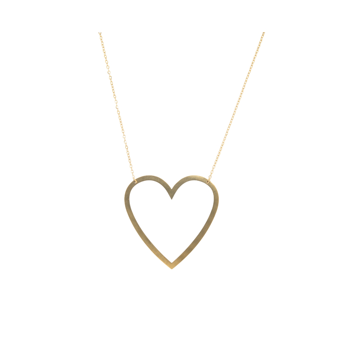 316L Emily Heart Necklace - Silver