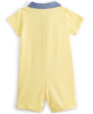 Baby Boys Embroidered Boat Sunsuit, Exclusively at Macy's