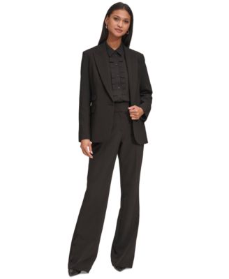 KARL LAGERFELD PARIS Karl Lagerfeld Women's Notched Lapel