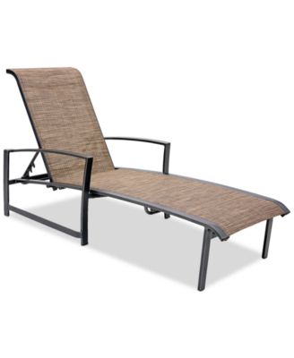 Wythburn Mix and Match Sleek Sling Outdoor Chaise Lounge, Created for Macy's